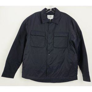 New NN07 Columbo Men's XL Blue Nylon Primaloft Padded Technical Overshirt Jacket